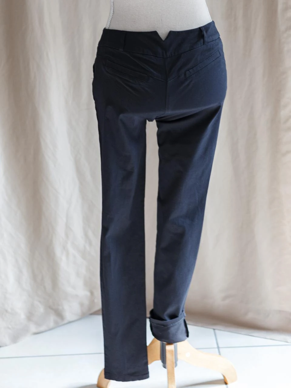 Pantalon cigarette noir Promod T38 – Neuf – photo 4